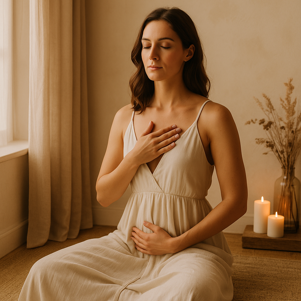 Donna distesa in un ambiente rilassante, occhi chiusi, riceve un massaggio con espressione serena: simbolo di benessere sessuale femminile naturale e ascolto del corpo.