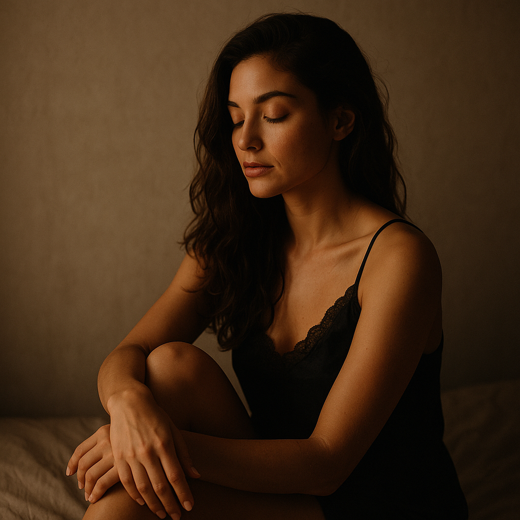 Come conoscere il tuo corpo e riscoprire il piacere femminile. donna che riscopre la propria sensualità attraverso la consapevolezza del corpo