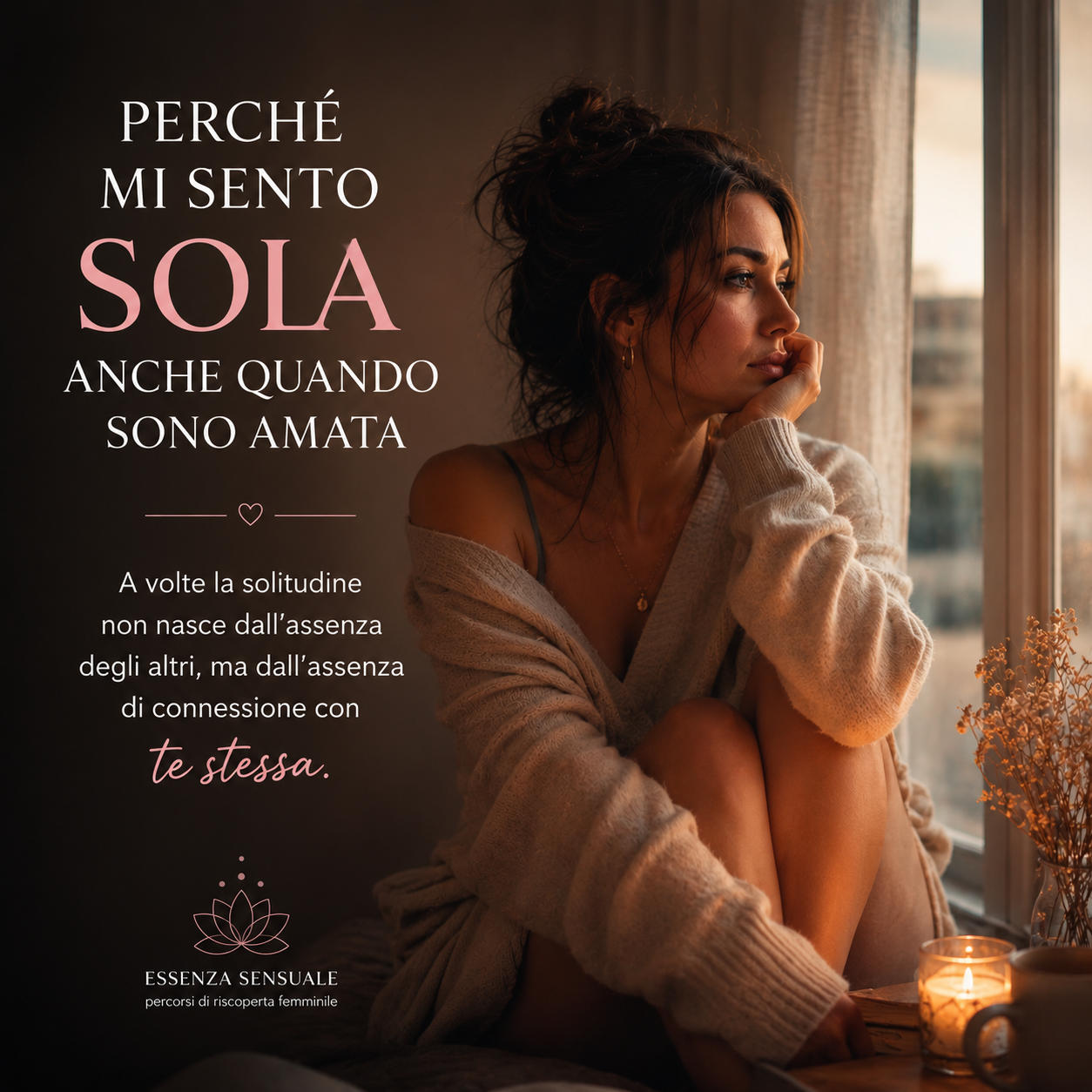 Perché mi sento sola anche quando sono amata essenza sensuale