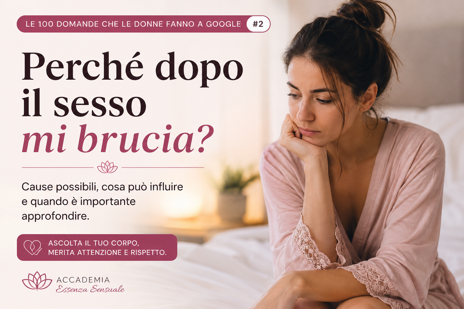 Perchè dopo il sesso mi brucia Essenza Sesnuale