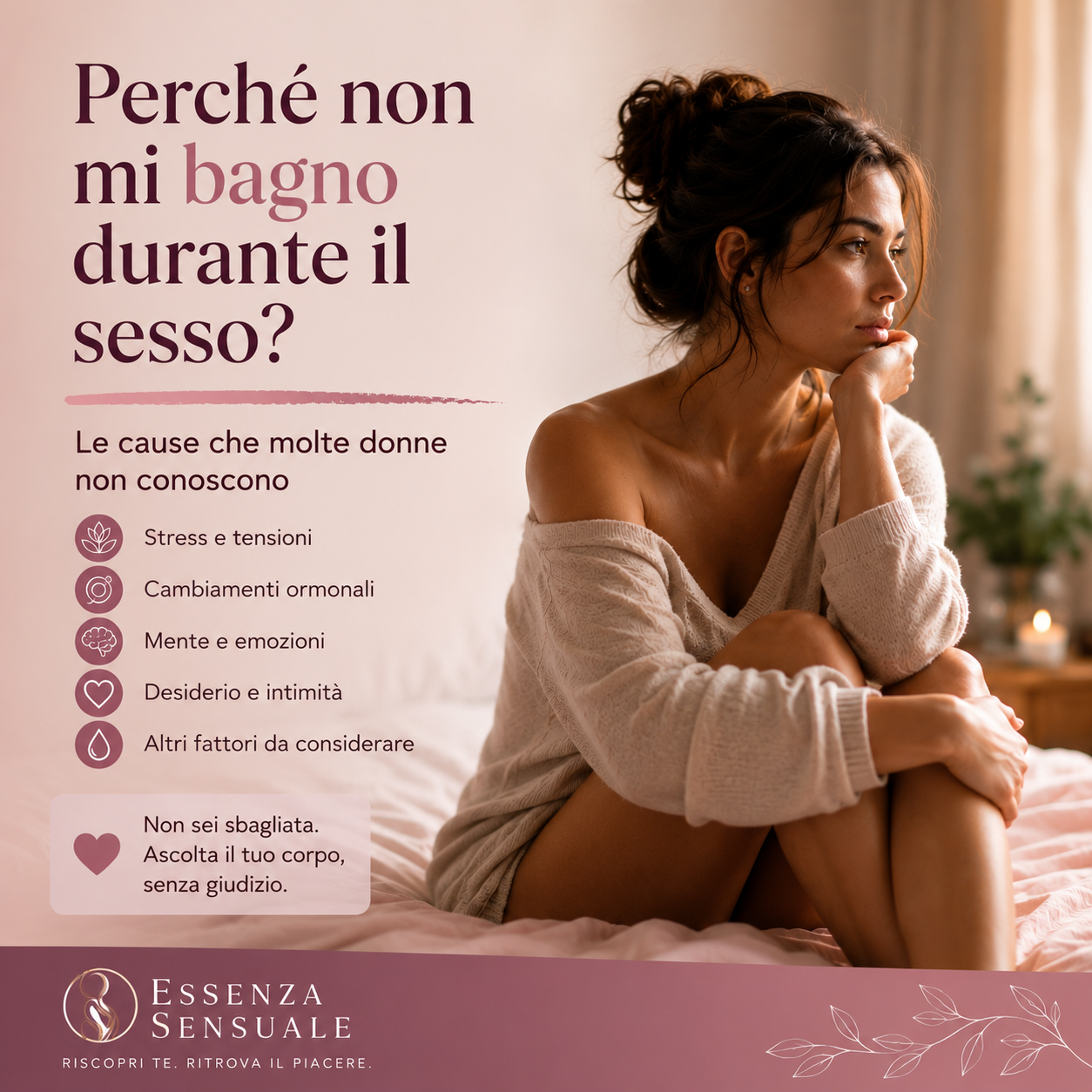 Perché mi eccito ma non riesco a raggiungere l'orgasmo essenza sensuale